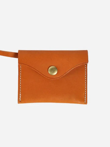 Snap Button Hand Strap Mini Card Coin Pouch