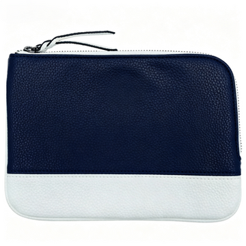 Two Tone Zip Closure Multi Purpose Mini Pouch